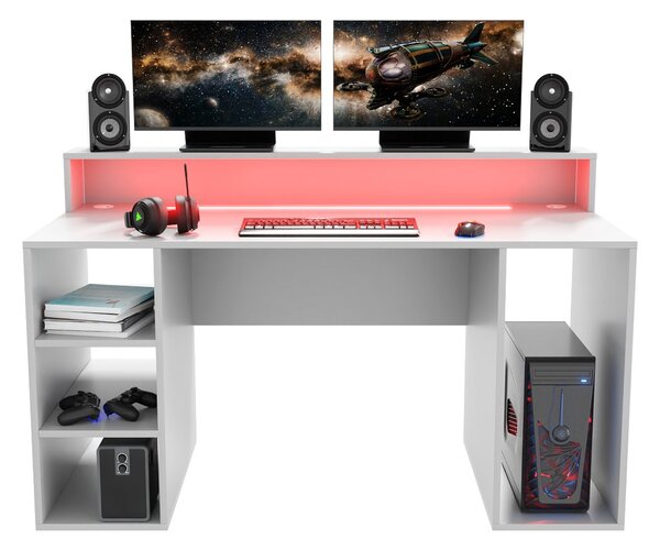 Gamer PC asztal Endechor (fehér)