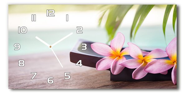 Vízszintes üvegóra Plumeria