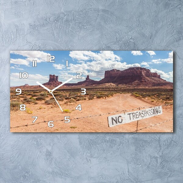 Négyszögletes üvegóra vízszintesen Arizona usa