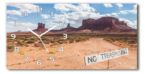 Négyszögletes üvegóra vízszintesen Arizona usa