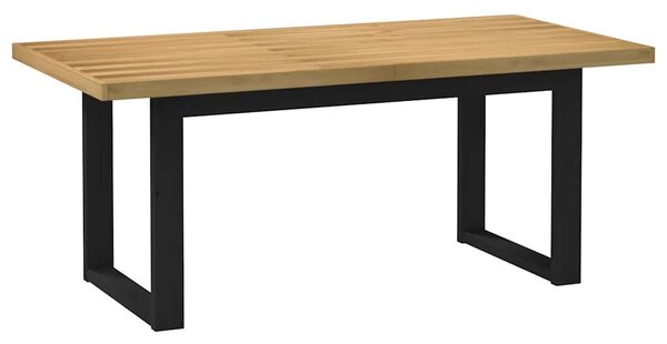 VidaXL Étkezőasztal NOAIN U-alakú lábak 180x90x75 cm tömörfa fenyőfa