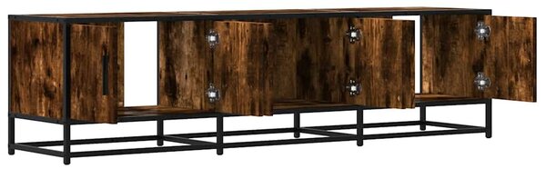 VidaXL füstös tölgy színű szerelt fa és fém TV-szekrény 150x35x41 cm