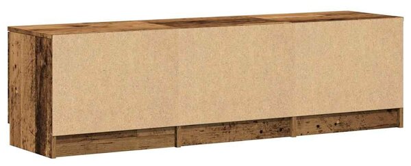 VidaXL TV szekrény Régi fa 140x35x40 cm Gépelt fa