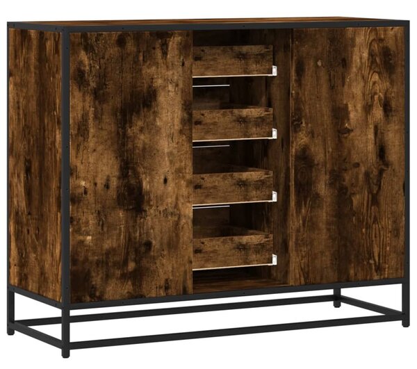 VidaXL sonoma tölgy színű szerelt fa tálalószekrény 92 x 35 x 76 cm