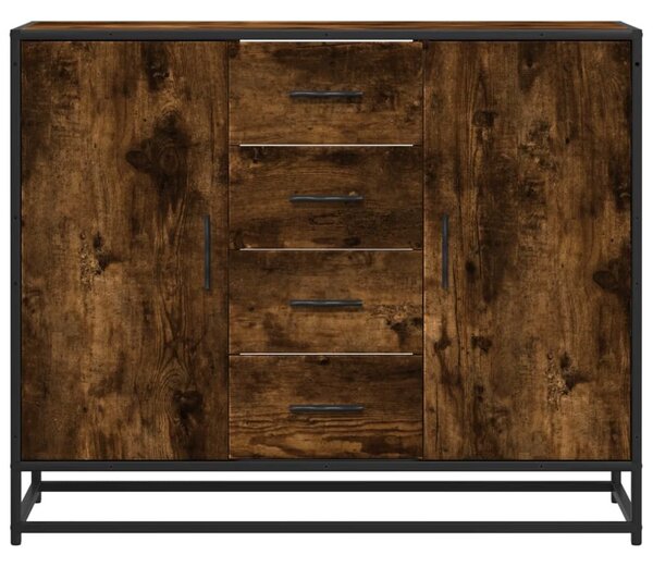 VidaXL sonoma tölgy színű szerelt fa tálalószekrény 92 x 35 x 76 cm