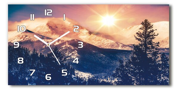 Négyszögletes üvegóra vízszintesen Colorado-hegység