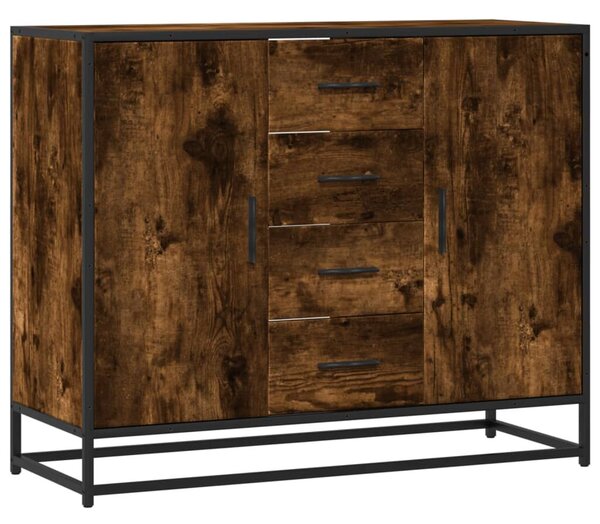 VidaXL sonoma tölgy színű szerelt fa tálalószekrény 92 x 35 x 76 cm