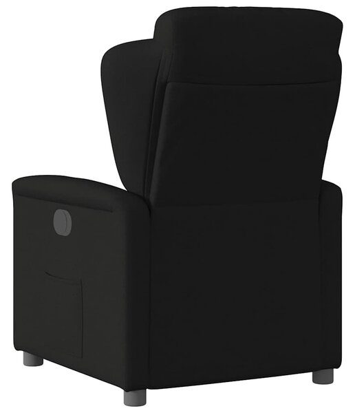 VidaXL fekete szövet elektromos dönthető fotel