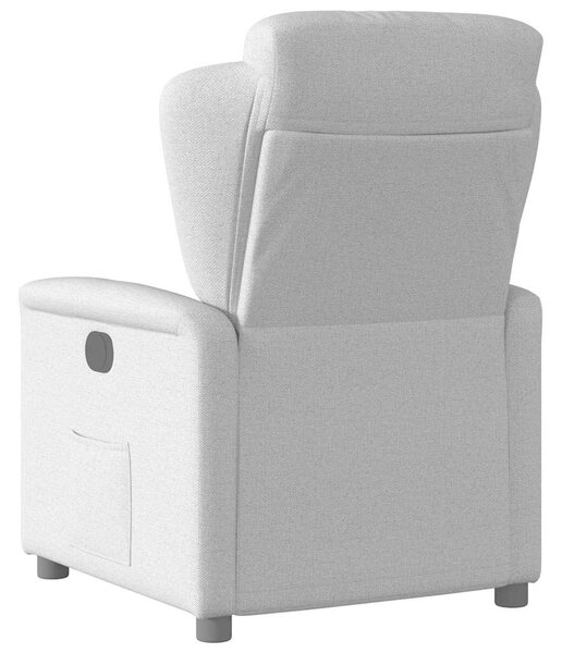 VidaXL felhőszürke szövet elektromos dönthető fotel