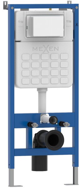 Mexen Tex Slim, rejtett WC-szerelő keret mechanikus öblítéssel, 61100