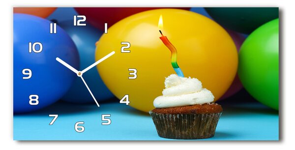 Üvegóra vízszintesen Születésnapját cupcake