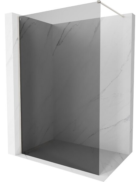 Mexen, Mexen Kioto-X zuhanyfal 50 x 200 cm, grafitszürke 10 mm, matt nikkel - 800-050-101-97-40-X