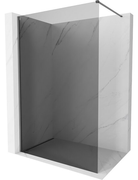 Mexen, Mexen Kioto-X zuhanyfal 50 x 200 cm, grafitszürke 10 mm, ágyúfém - 800-050-101-95-40-X
