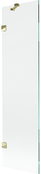 Mexen, Mexen Monthly 1 szárnyú kádparaván 50 x 150 cm, átlátszó, arany - 897-050-000-50-00
