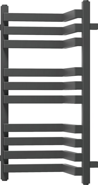 Mexen Loop, fürdőszobai radiátor 750 x 375 mm, 413 W, antracit, W129-0750-350-00-66