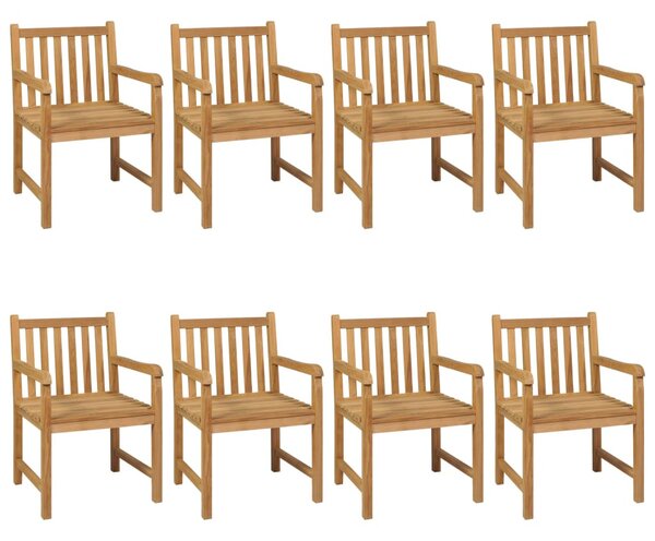 9 darabos tömör tíkfa kerti étkezőgarnitúra 200 x 100 cm