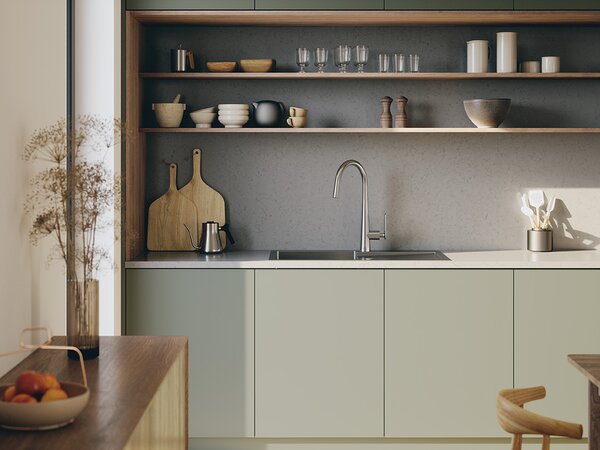 Laveo Marmara, 1 rekeszes rozsdamentes mosogató 760x440x200mm, acél, LAV-SAM_011T