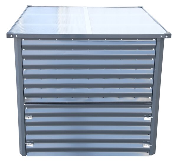 Furnigo Fém komposztáló 99x99x86 cm - ezüst