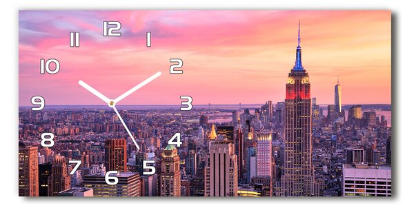Négyszögletes üvegóra vízszintesen New york nyugati