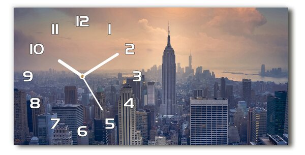 Négyszögletes üvegóra vízszintesen Manhattan new york city