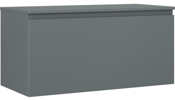 Mexen Orio, fürdőszobaszekrény 100 cm-es munkalappal, 1 fiókkal, grafit matt, 91A10-10047-1-BFC66