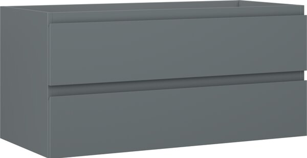 Mexen Orio, fürdőszobaszekrény 100 cm, 2 fiókkal, grafit matt, 91A10-10047-2-BFF66