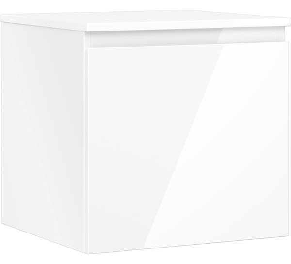Mexen Orio, fürdőszobaszekrény 50 cm-es felsőrésszel, 1 fiókkal, fényes fehér, 91A10-05047-1-BFC00