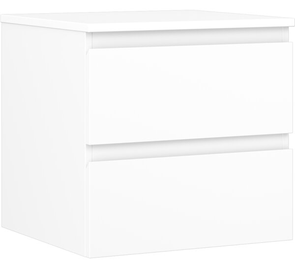 Mexen Orio, fürdőszobaszekrény 50 cm felsőrésszel, 2 fiókkal, matt fehér, 91A10-05047-2-BFFC01