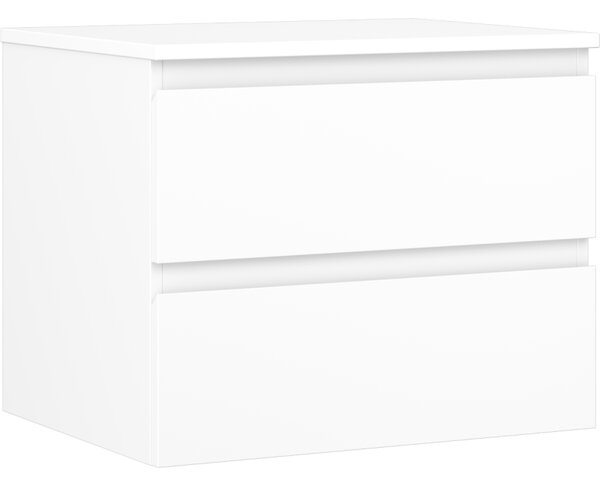 Mexen Orio, fürdőszobaszekrény 60 cm felsőrésszel, 2 fiókkal, matt fehér, 91A10-06047-2-BFFC01