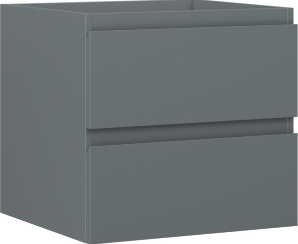 Mexen Orio, fürdőszobaszekrény 50 cm, 2 fiókkal, grafit matt, 91A10-05047-2-BFF66