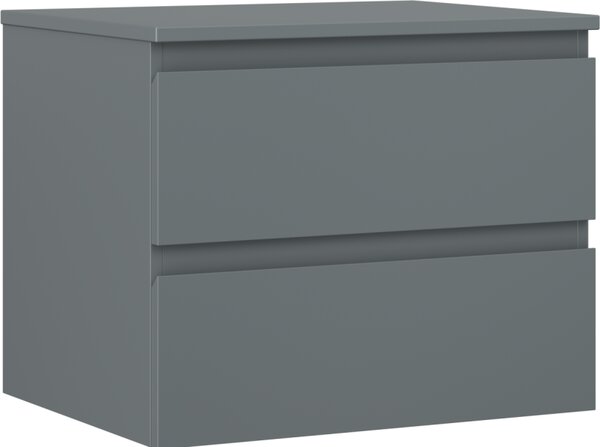 Mexen Orio, fürdőszobaszekrény 60 cm felsőrésszel, 2 fiókkal, grafit matt, 91A10-06047-2-BFFC66