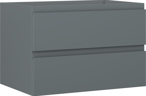 Mexen Orio, fürdőszobaszekrény 70 cm, 2 fiókkal, grafit matt, 91A10-07047-2-BFF66