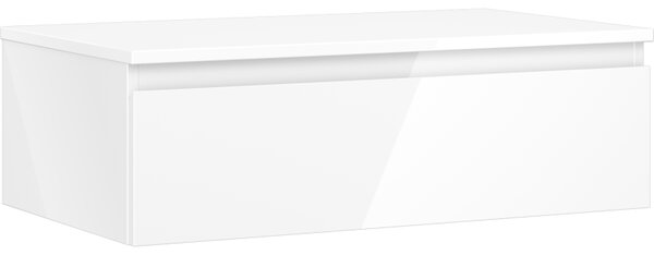 Mexen Orio, fürdőszobaszekrény 80 cm-es felsőrésszel, 1 fiókkal, fényes fehér, 91A10-08023-1-BFC00