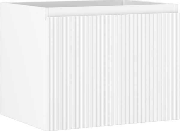 Mexen Rivel, fürdőszobaszekrény 60 cm, 1 fiók, rovátkolt, matt fehér, 91A20-06047-1-BF01
