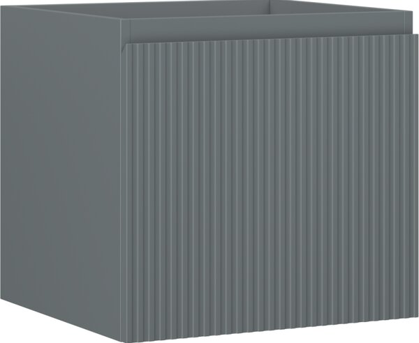 Mexen Rivel, fürdőszobaszekrény 50 cm, 1 fiók, rovátkolt, grafit matt, 91A20-05047-1-BF66