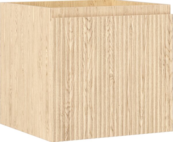 Mexen Rivel, fürdőszobaszekrény 50 cm, 1 fiók, rovátkolt, tölgyfa, 91A20-05047-1-BF81