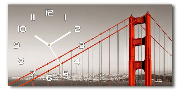 Négyszögletes üvegóra vízszintesen Bridge san francisco