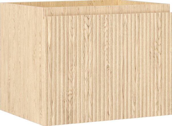 Mexen Rivel, fürdőszobaszekrény 60 cm, 1 fiók, rovátkolt, tölgyfa, 91A20-06047-1-BF81