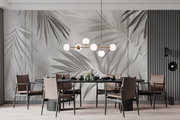 Fotótapéta Lágy monokróm levelek szelíd mozgásban, Modern fotótapéta, Modern fotótapéta, w03153v4 - Muralas.hu