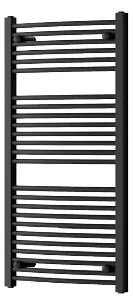 Egyenes törölközőszárító radiátor 1200x600 mm fekete