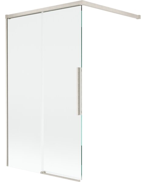 Mexen Rox, kétszárnyú tolóajtós kádparaván 100 x 150 cm, 8 mm-es átlátszó üveg, acélprofil, 8C9-100-003-97-00