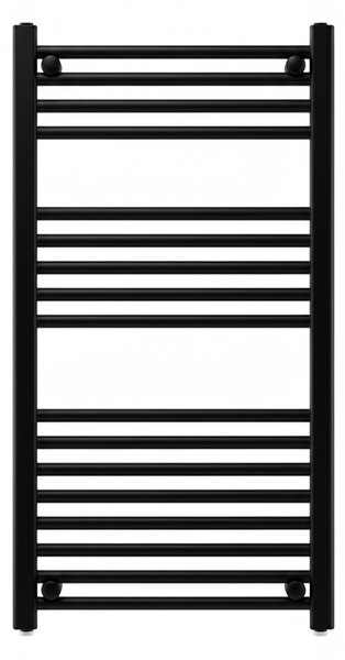 Egyenes törölközőszárító radiátor 1000x500 mm fekete
