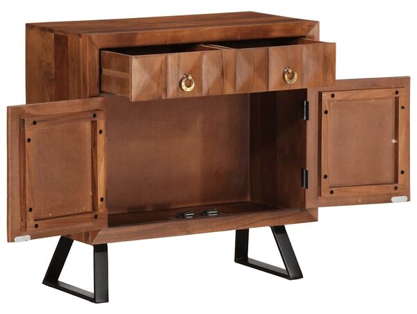 VidaXL fiókos szekrény mézbarna 70x35x70 cm tömörfa akácfa