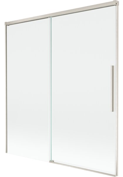 Mexen Rox, kétszárnyú tolóajtós kádparaván 150 x 150 cm, 8 mm-es átlátszó üveg, acélprofil, 8C9-150-001-97-00