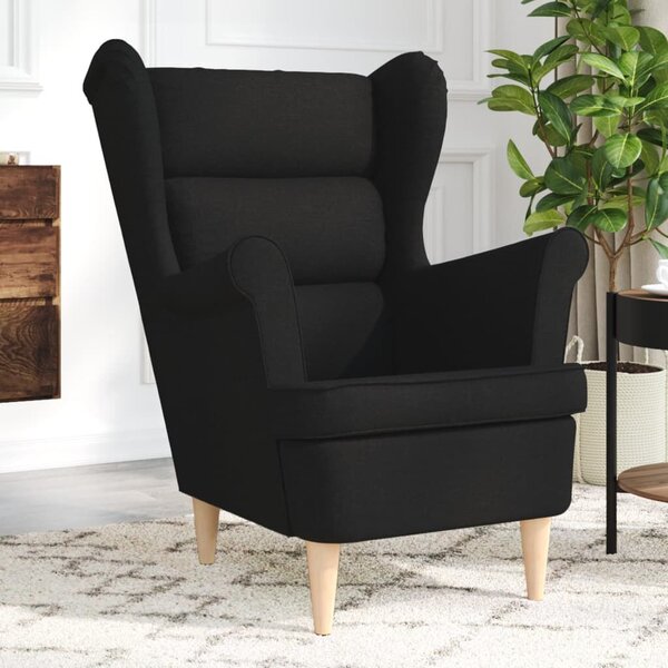 VidaXL fekete szövetfotel 74 x 84 x 100 cm