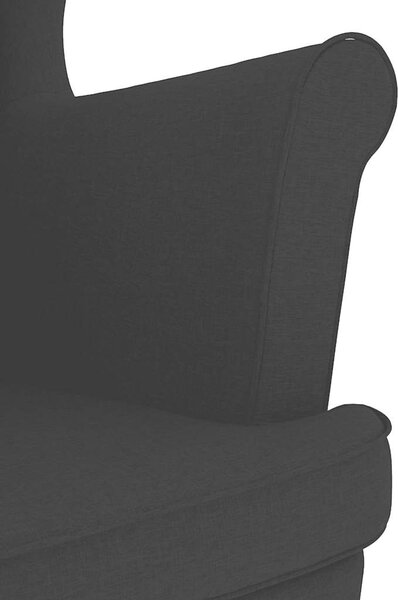 VidaXL fekete szövetfotel 74 x 84 x 100 cm