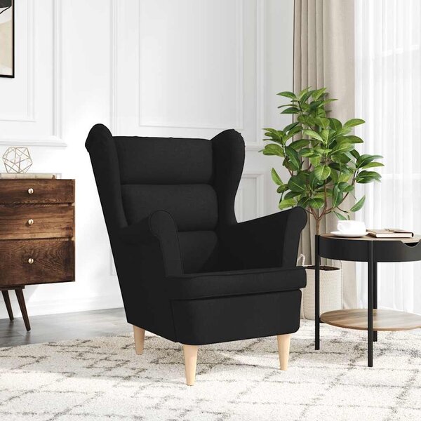 VidaXL fekete szövetfotel 74 x 84 x 100 cm