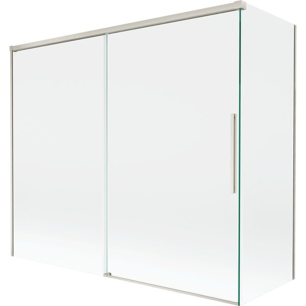 Mexen Rox, kétszárnyú tolóajtós kádparaván 180 + 80 x 150 cm, 8 mm-es átlátszó üveg, acélprofil, 8C9-180-080-97-00