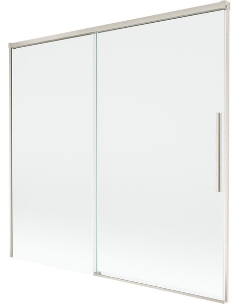 Mexen Rox, kétszárnyú tolóajtós kádparaván 170 x 150 cm, 8 mm-es átlátszó üveg, acélprofil, 8C9-170-001-97-00