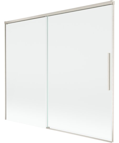 Mexen Rox, kétszárnyú tolóajtós kádparaván 180 x 150 cm, 8 mm-es átlátszó üveg, acélprofil, 8C9-180-001-97-00
